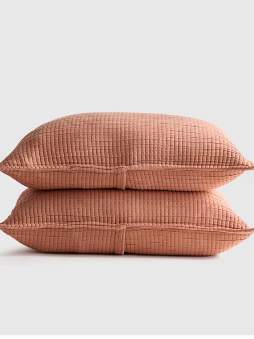Organic Ribbed Cotton Sham King (only 1) Sedona